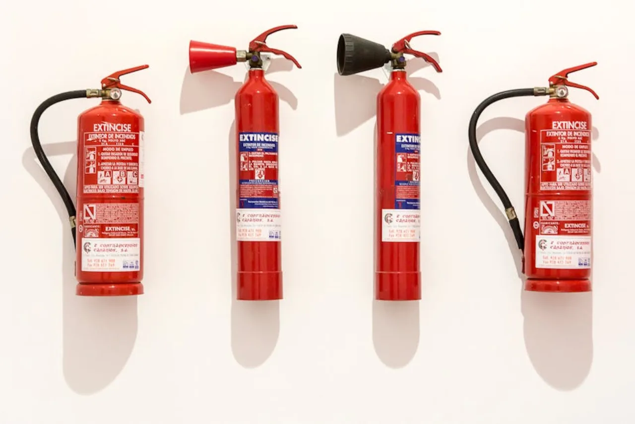 Red fire extinguisher rental for Canadian events, construction sites and venues